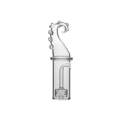 Calibear Octopus Tentacle glass attachment for Dr. Dabber Switch 2 featuring a clear glass matrix percolator and a detailed octopus tentacle mouthpiece with textured suction cups.