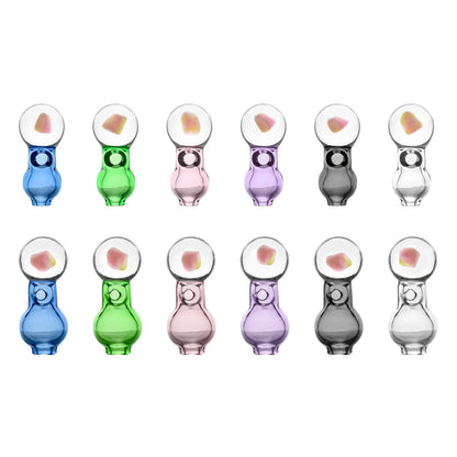 PREMIUM GLASS BALL CAP SERIES FOR PROXY & PEAK- Premium puffco glass attachment from Calibear Glass. Ideal for dabbing, providing smooth hits and durability. Shop high-quality dab rigs, water pipes, bongs, erig glasses and glass smoking accessories at Calibear Glass. Elevate your smoking experience with a durable and stylish glass dab rig. Free shipping on all orders.