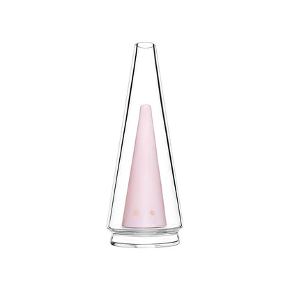 Calibear replacement glass attachments for Puffco Peak OG and Pro featuring various colored inner cones including black, pink, green, and blue.