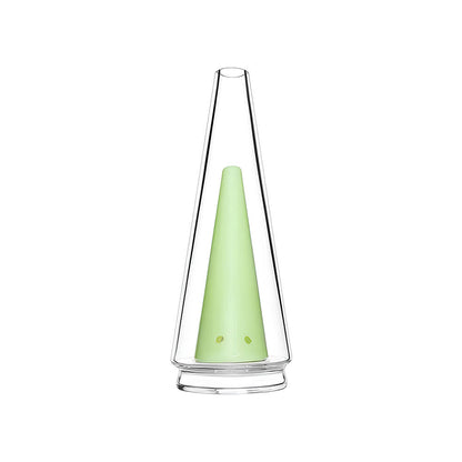 Calibear replacement glass attachments for Puffco Peak OG and Pro featuring various colored inner cones including black, pink, green, and blue.
