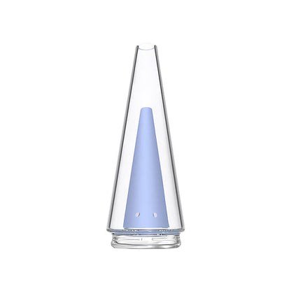 Calibear replacement glass attachments for Puffco Peak OG and Pro featuring various colored inner cones including black, pink, green, and blue.