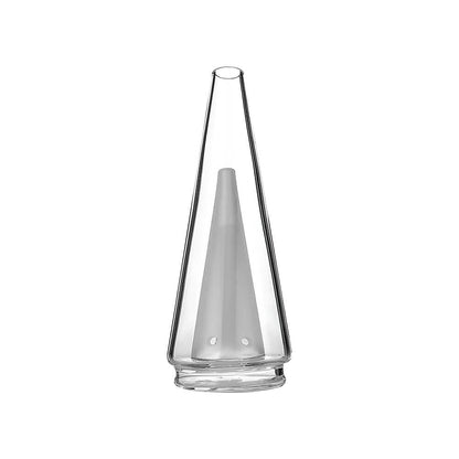 Calibear replacement glass attachments for Puffco Peak OG and Pro featuring various colored inner cones including black, pink, green, and blue.