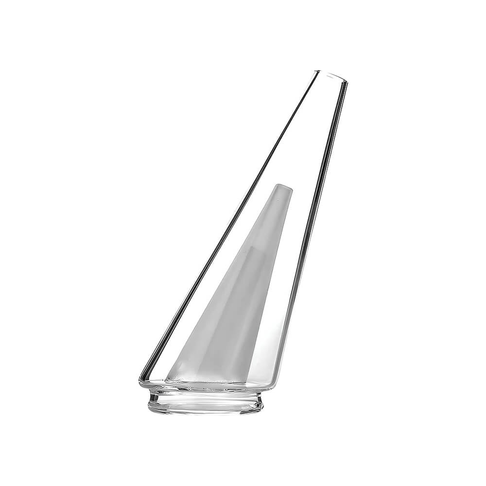 Calibear replacement glass attachments for Puffco Peak OG and Pro featuring various colored inner cones including black, pink, green, and blue.