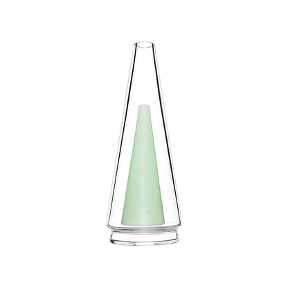 Calibear replacement glass attachments for Puffco Peak OG and Pro featuring various colored inner cones including black, pink, green, and blue.