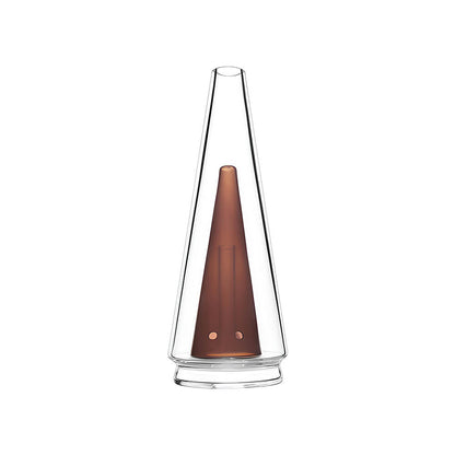 Calibear replacement glass attachments for Puffco Peak OG and Pro featuring various colored inner cones including black, pink, green, and blue.