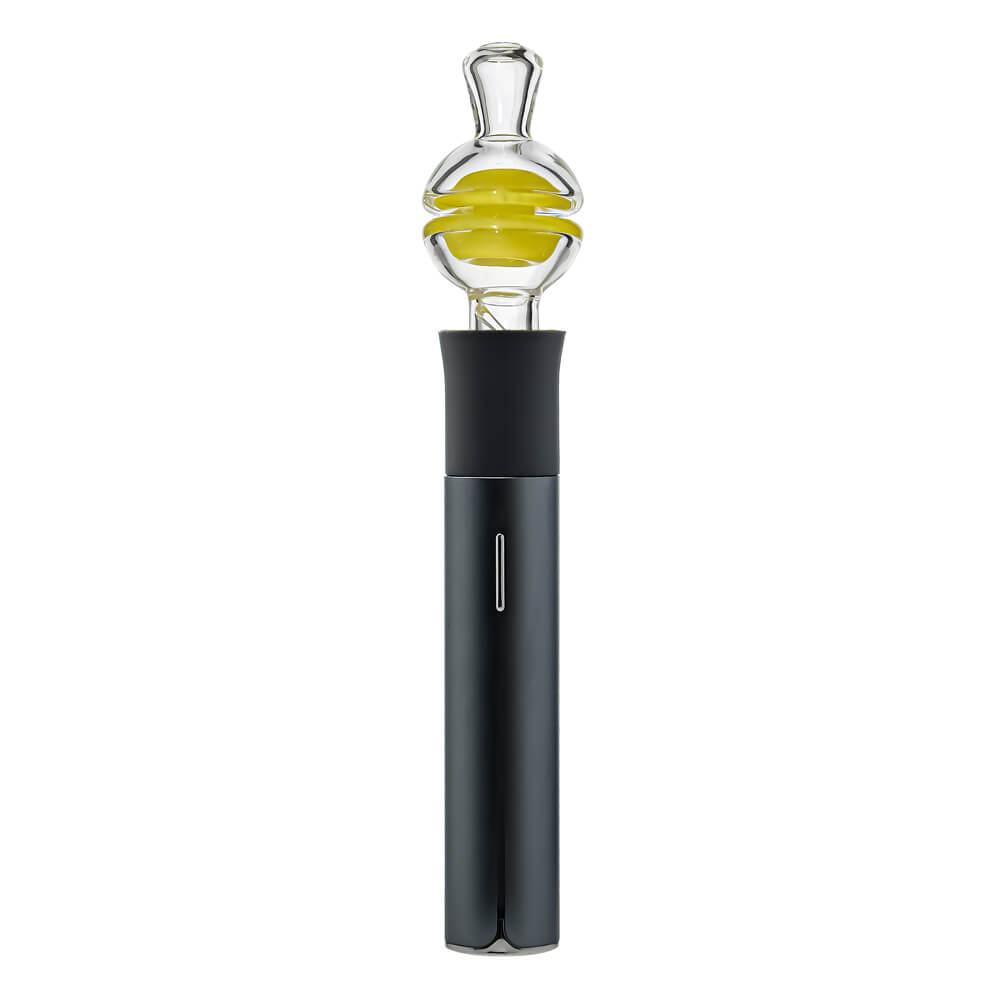 CaliBear premium clear YOYO glass mouthpiece attachment for Puffco Pivot handheld vaporizer.