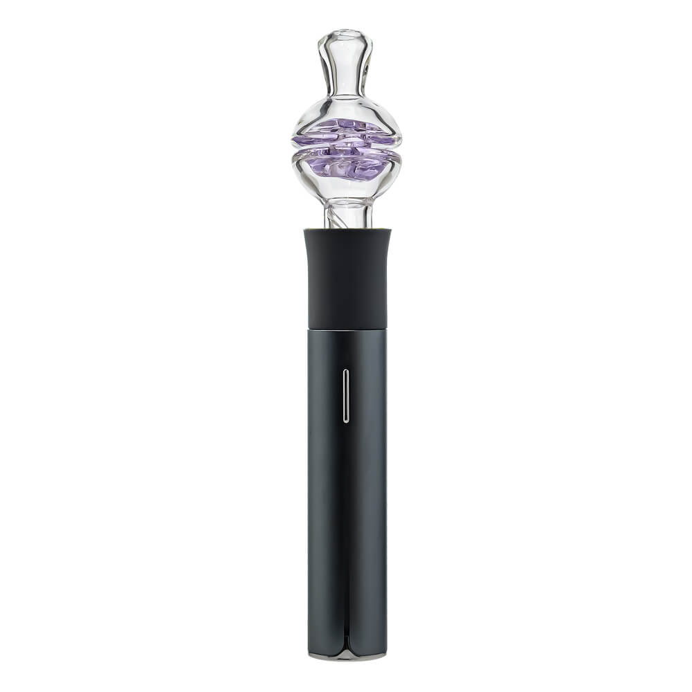CaliBear premium clear YOYO glass mouthpiece attachment for Puffco Pivot handheld vaporizer.