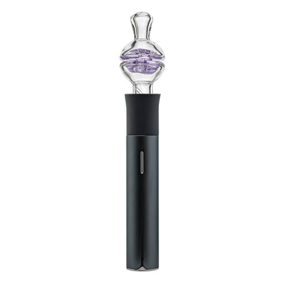 CaliBear premium clear YOYO glass mouthpiece attachment for Puffco Pivot handheld vaporizer.