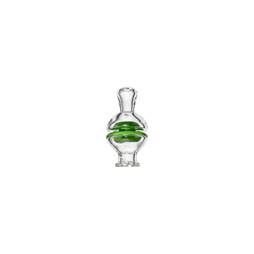 CaliBear premium clear YOYO glass mouthpiece attachment for Puffco Pivot handheld vaporizer.
