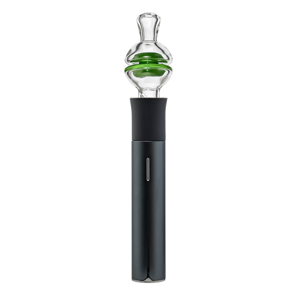 CaliBear premium clear YOYO glass mouthpiece attachment for Puffco Pivot handheld vaporizer.