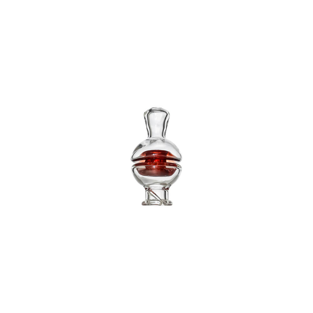 CaliBear premium clear YOYO glass mouthpiece attachment for Puffco Pivot handheld vaporizer.