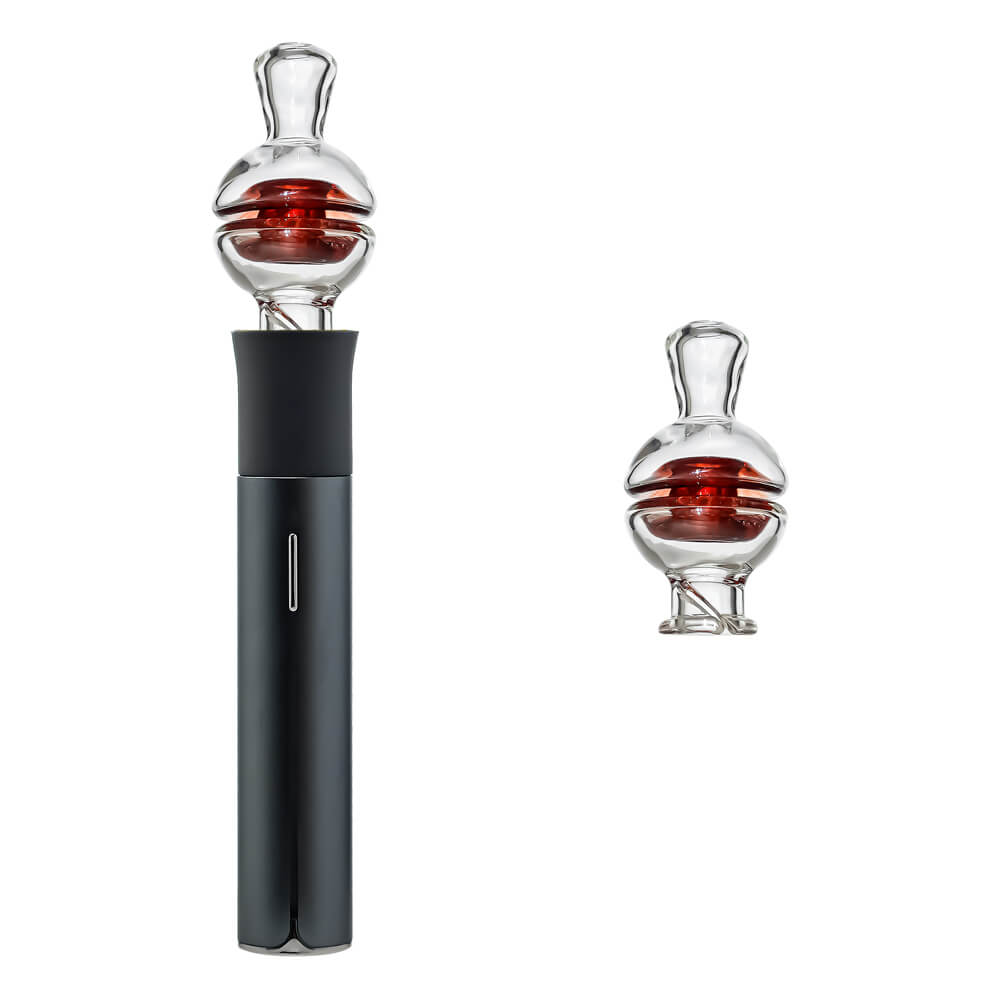 CaliBear premium clear YOYO glass mouthpiece attachment for Puffco Pivot handheld vaporizer.