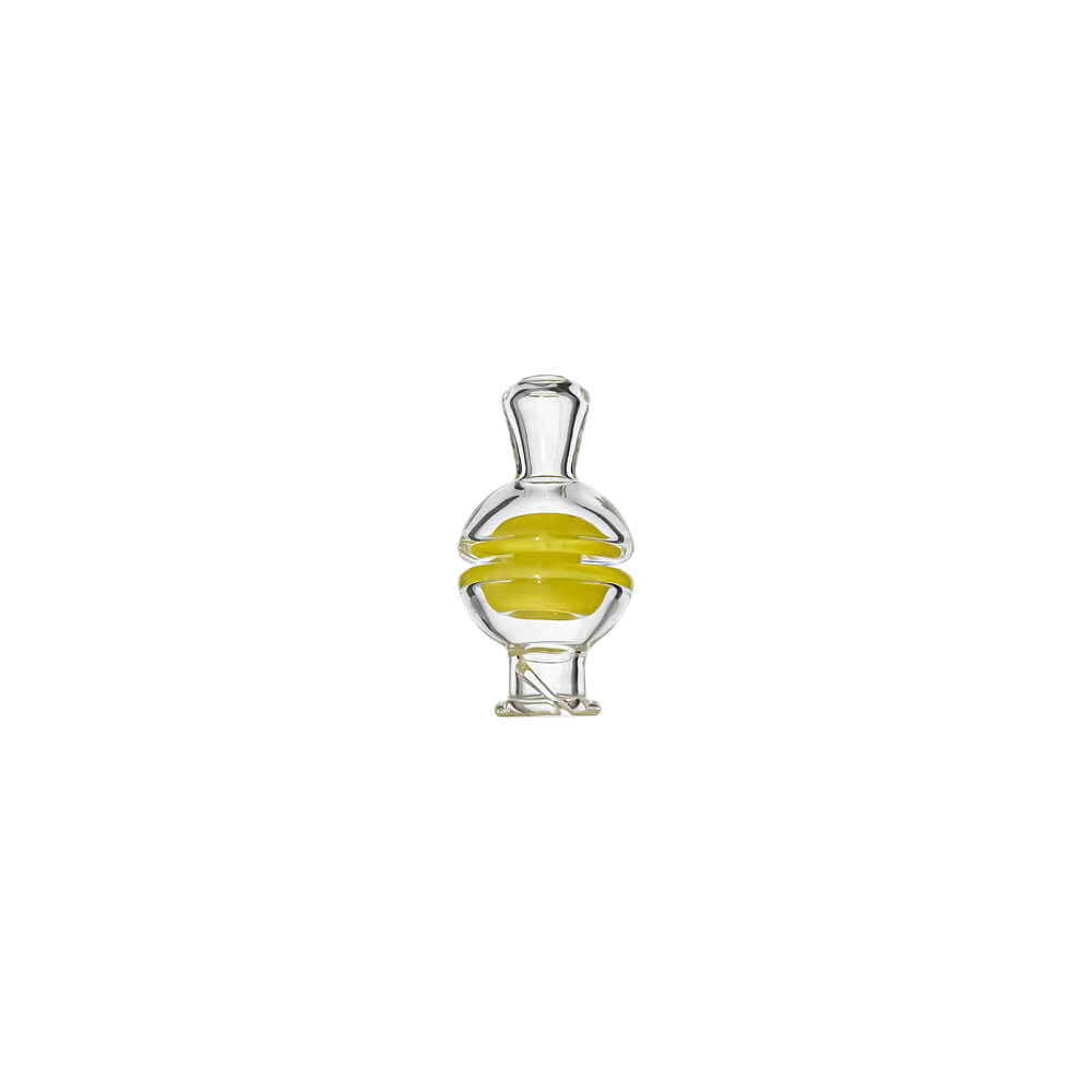 CaliBear premium clear YOYO glass mouthpiece attachment for Puffco Pivot handheld vaporizer.