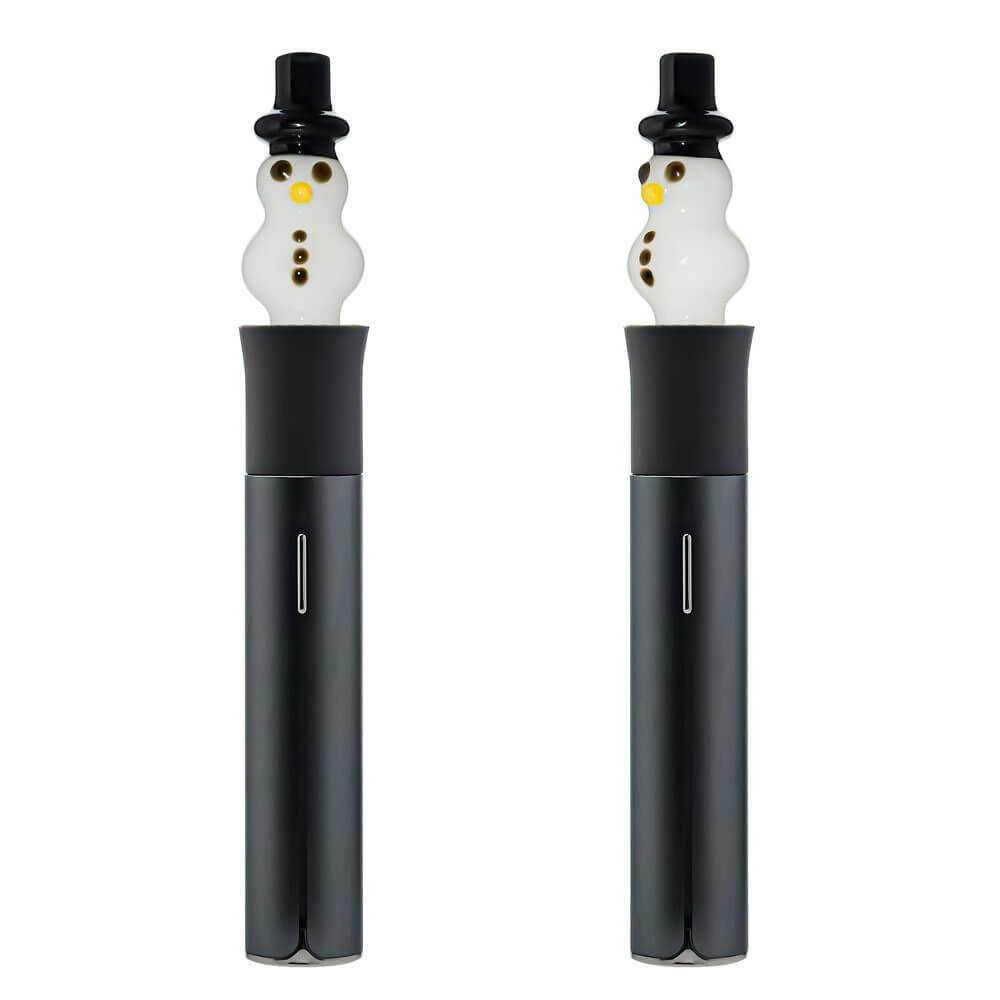 SNOWMAN GLASS TIP FOR PUFFCO PIVOT-Premium puffco glass attachment from Calibear Glass. Ideal for dabbing, providing smooth hits and durability. Shop high-quality dab rigs, water pipes, bongs, erig glasses and glass smoking accessories at Calibear Glass. Elevate your smoking experience with a durable and stylish glass dab rig. Free shipping on all orders.