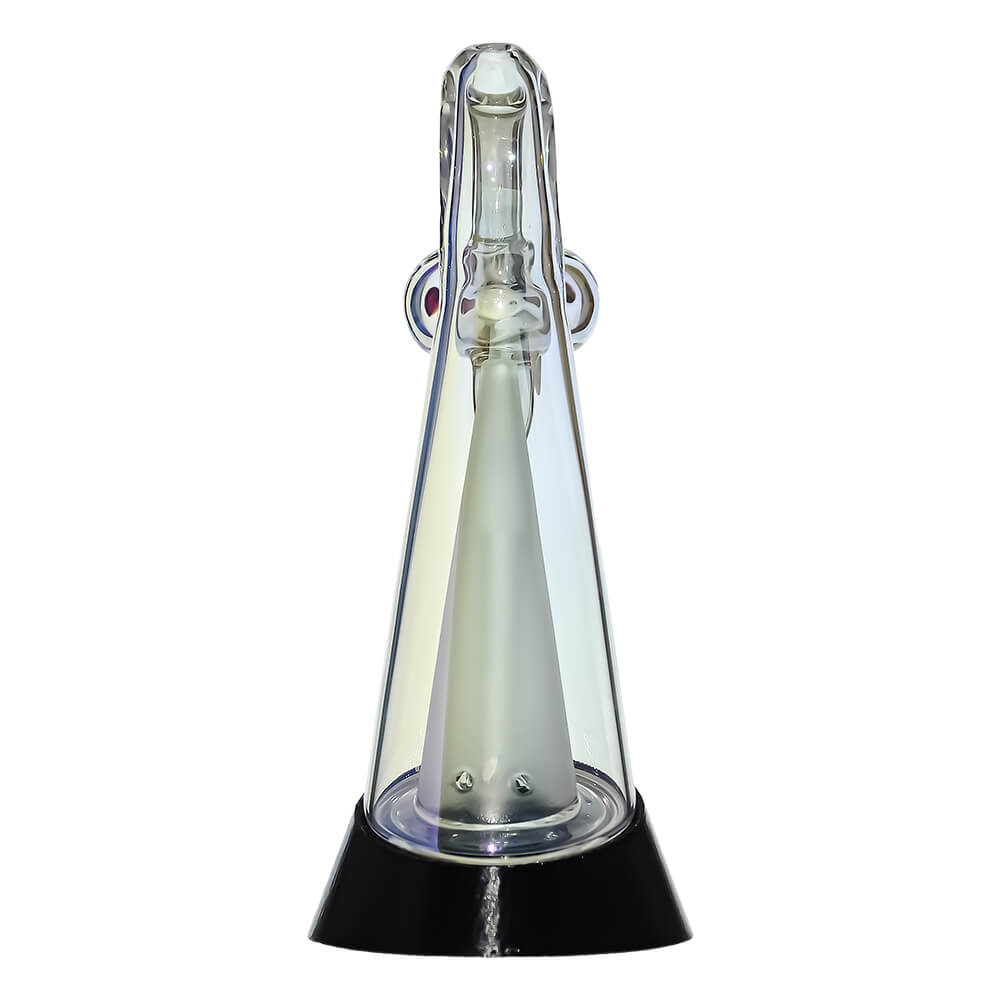 CaliBear Spirit Snake glass attachment for Puffco Peak OG and Pro with opal eyes and recycler water filtration, available in multiple colors.
