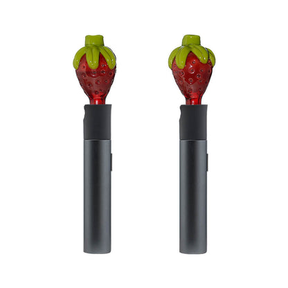 CALIBEAR GLASS STRAWBERRY PIVOT MOUTHPIECE- Premium puffco glass attachment from Calibear Glass. Ideal for dabbing, providing smooth hits and durability. Shop high-quality dab rigs, water pipes, bongs, erig glasses and glass smoking accessories at Calibear Glass. Elevate your smoking experience with a durable and stylish glass dab rig. Free shipping on all orders.