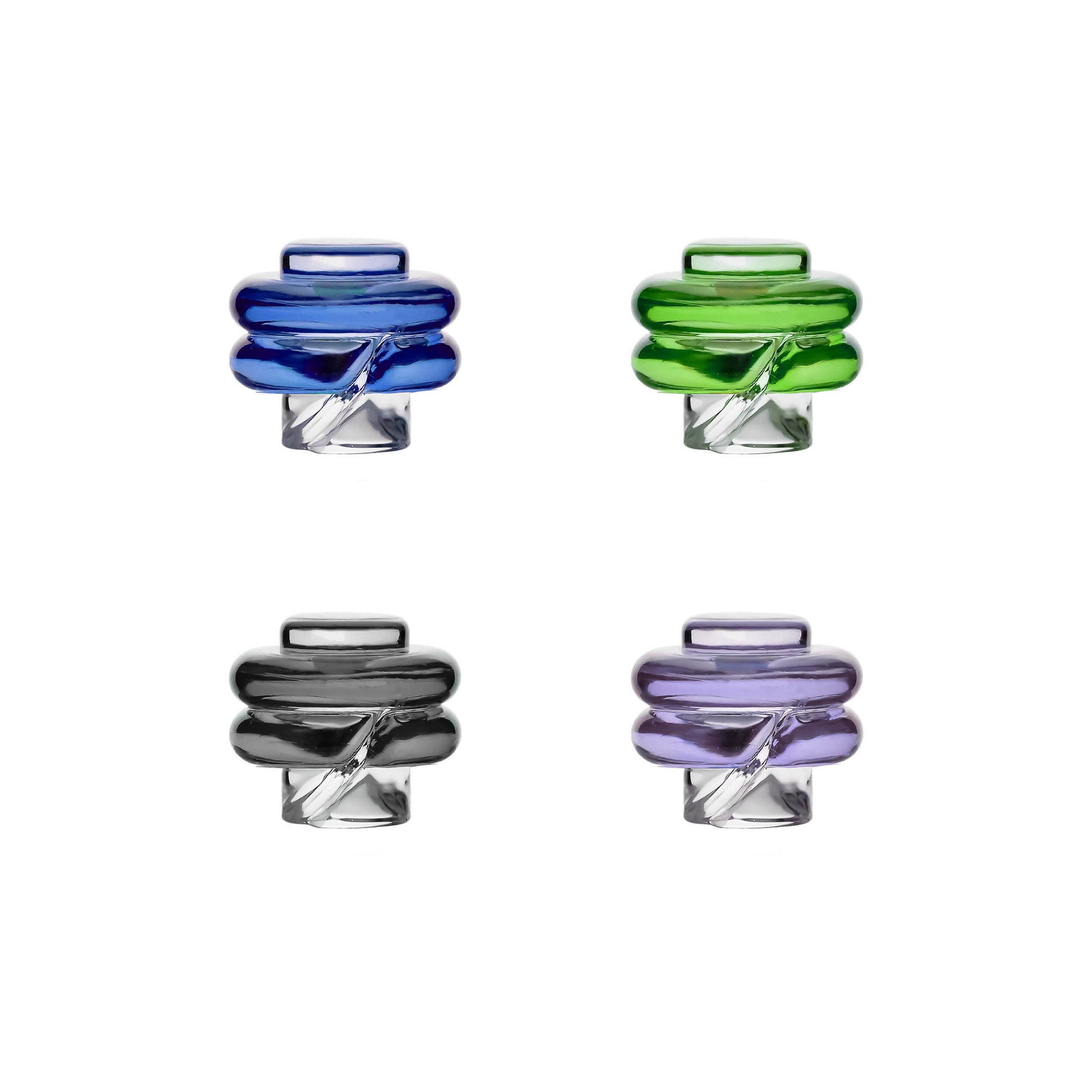 STYLISH COLORFUL GLASS CARB CAP COLLECTION FOR PUFFCO PEAK- Premium borosilicate glass smoking accessories from Calibear Glass. Ideal for dabbing, providing smooth hits and durability. Shop high-quality dab rigs, water pipes, bongs, erig glasses and glass smoking accessories at Calibear Glass. Elevate your smoking experience with a durable and stylish glass dab rig. Free shipping on all orders.