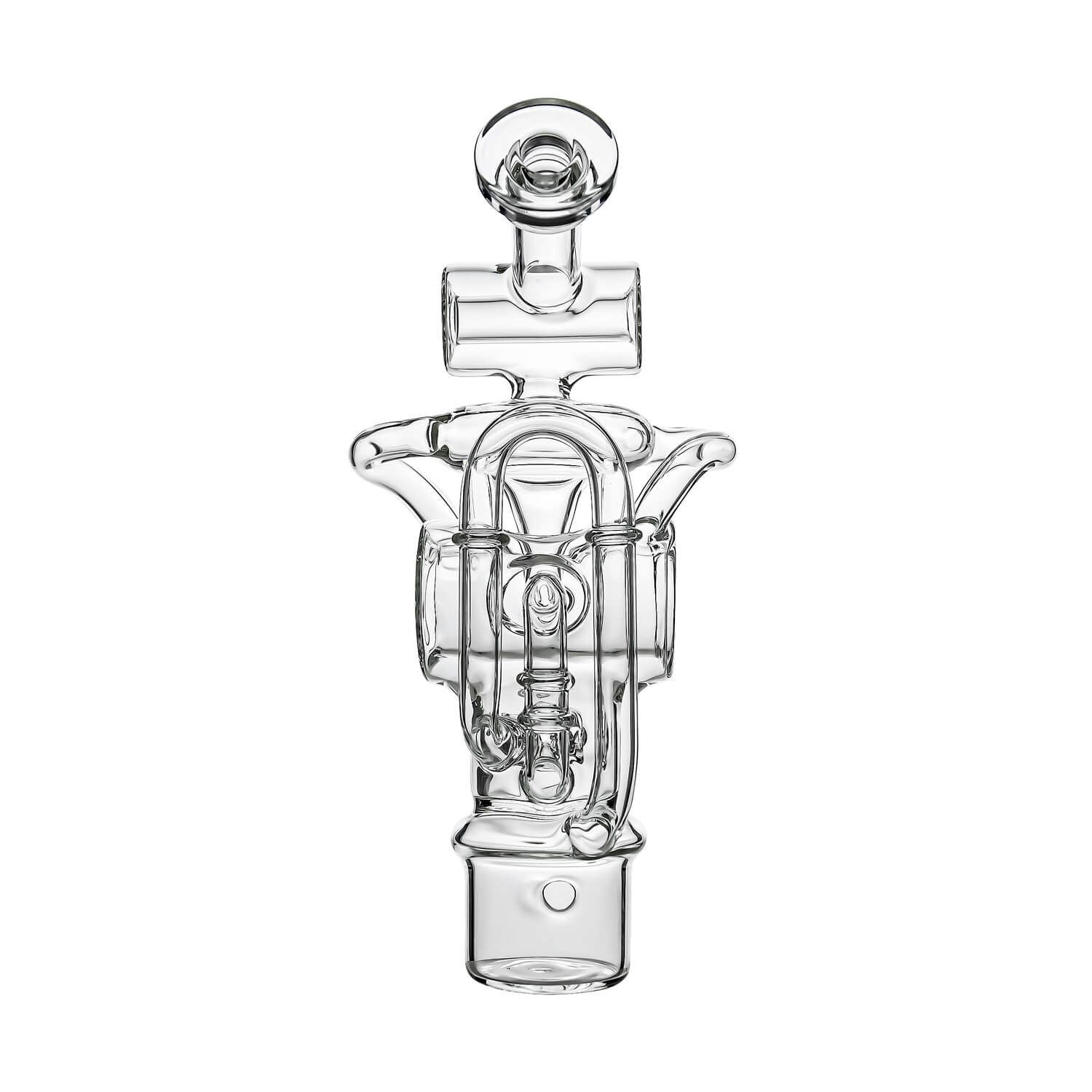 Calibear Swiss Recycler Glass Attachment for Dr. Dabber Switch 2 premium borosilicate Swiss perc recycler glass top