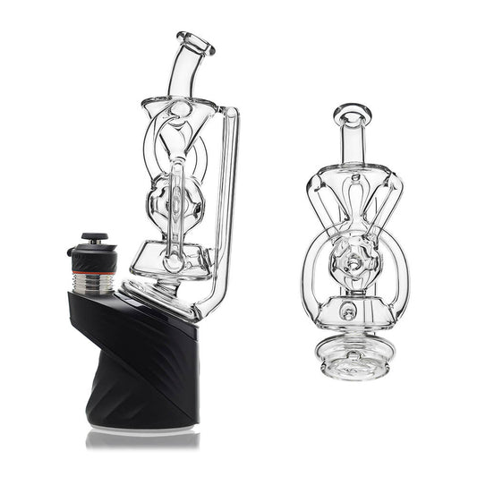 Swiss Fab recycler glass attachment for Puffco Peak OG and Pro with intricate internal diffusion design