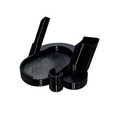 Dr. Dabber Switch 2 Dab Tool Base Tray by Calibear Glass - All-in-one organizer with dedicated slots for dab tool, carb cap, and accessories, custom fit for Switch 2.
