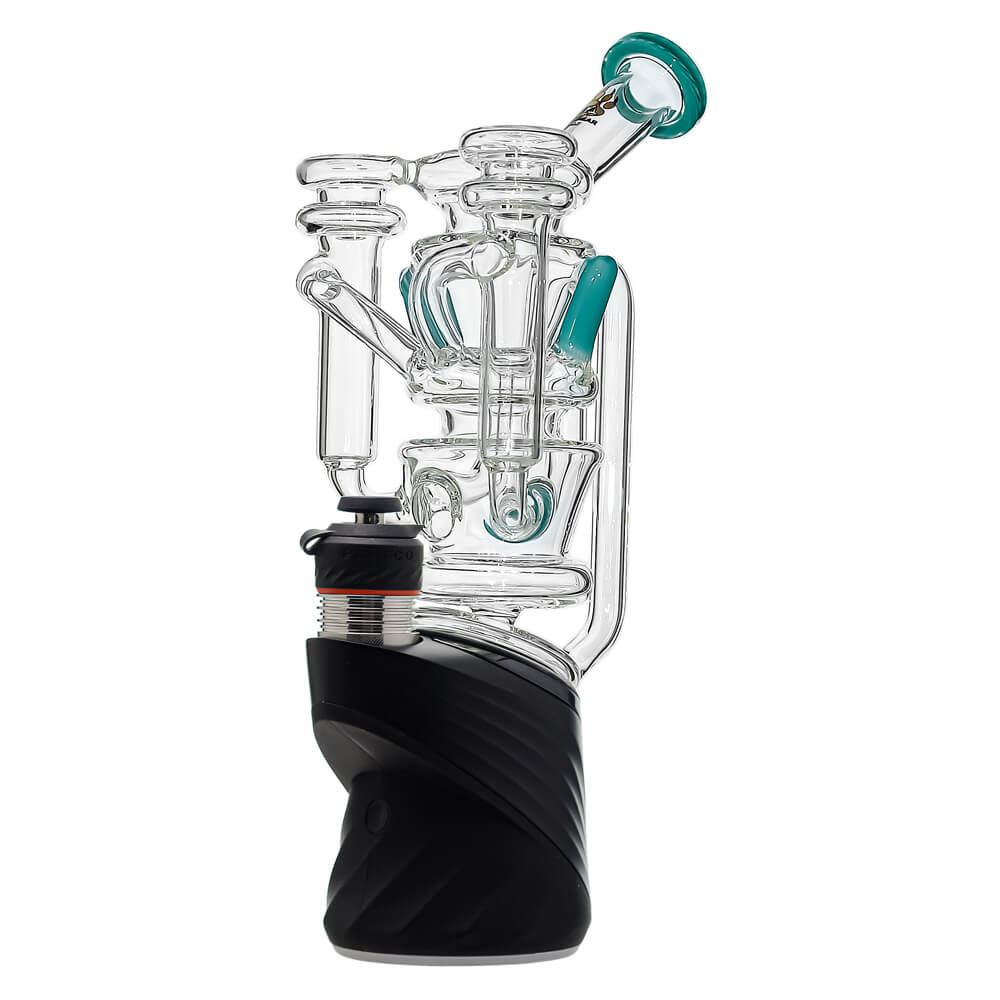 Calibear Triple Vortex Recycler Glass Attachment for Puffco Peak OG & PRO premium borosilicate triple recycler glass top