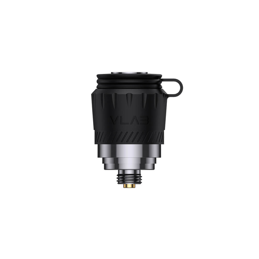 VLAB Halo 3D ceramic chamber with tornado airflow cap for consistent heating and smooth vapor.