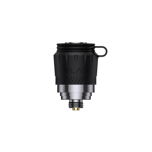 VLAB Halo 3D ceramic chamber with tornado airflow cap for consistent heating and smooth vapor.