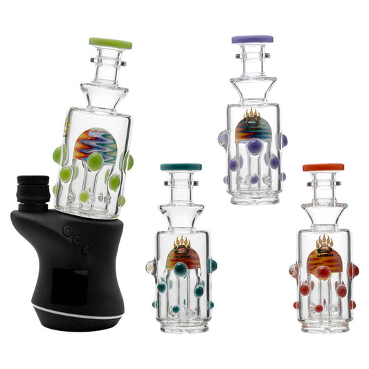 WIGWAG GLASS ATTACHMENT FOR FOCUS V CARTA- Premium carta glass attachment from Calibear Glass. Ideal for dabbing, providing smooth hits and durability. Shop high-quality dab rigs, water pipes, bongs, erig glasses and glass smoking accessories at Calibear Glass. Elevate your smoking experience with a durable and stylish glass dab rig. Free shipping on all orders.