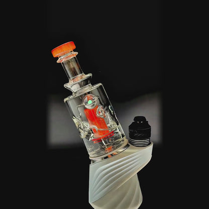 STRAIGHT SWISS GLASS ATTACHMENT W/ OPAL FOR PUFFCO OG & PRO